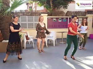 Clase de Flamenco Hispania, escuela de español