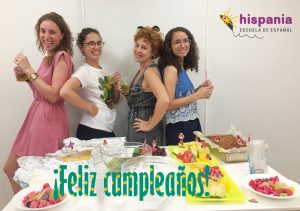 Cumpleaños de equipo Hispania, escuela de español