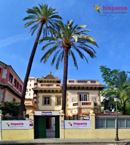 Hispania Spaanse school front chalet hoofdgebouw