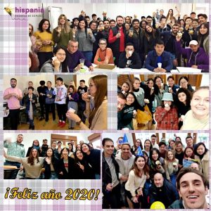 Feliz año 2020 Hispania, escuela de español
