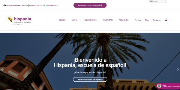 Nueva web en Hispania escuela de español