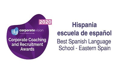 „Corporate Coaching and Recruiment“ apdovanojimai 2021 m. „Geriausia ispanų kalbos mokykla Rytų Ispanijoje“ įteikta Hispania, escuela de español