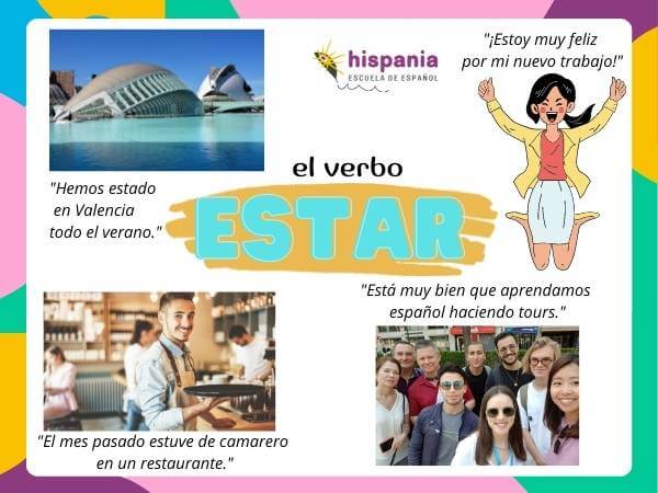 Usos del verbo estar. Hispania, escuela de español