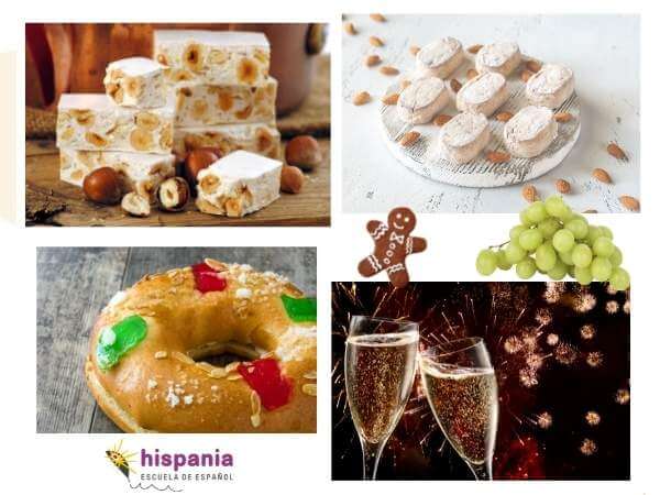 Comidas y dulces típicos navideños. Hispania, escuela de español