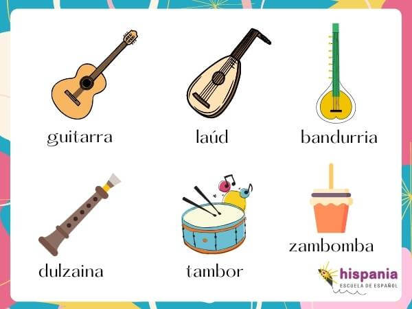 Instrumentos musicales típicos de la Comunidad Valenciana. Hispania, escuela de español