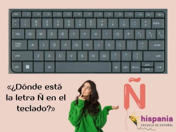 Letra ñ en los teclados. Hispania, escuela de español