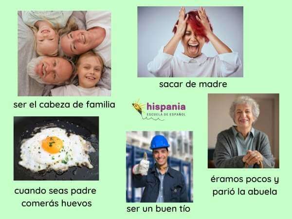 Expresiones idiomáticas familiares españolas. Hispania, escuela de español