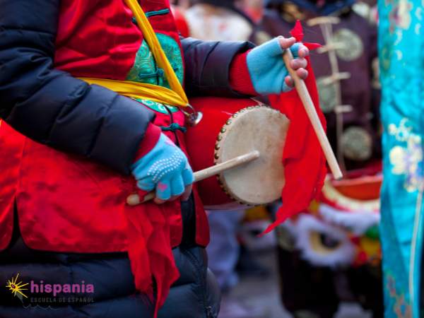 Desfile Año Nuevo chino. Hispania, escuela de español