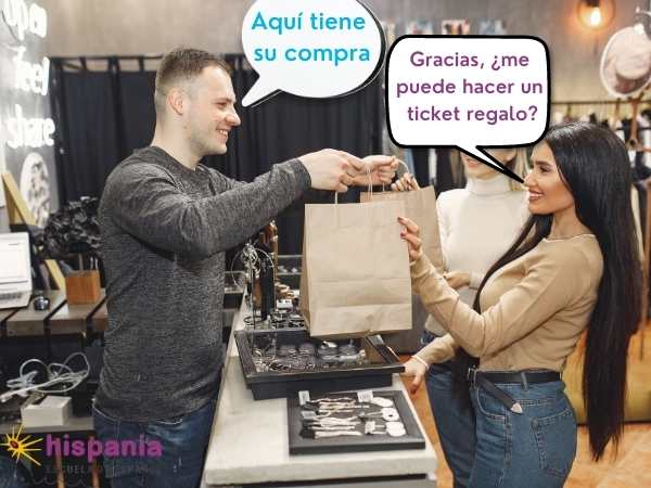 Expresiones útiles para las compras. Hispania, escuela de español