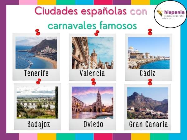 Carnavales famosos en España. Hispania, escuela de español