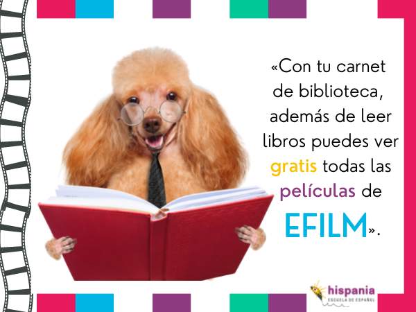 Efilm plataforma gratuita de series y películas asociada multitud de bibliotecas. Hispania, escuela de español