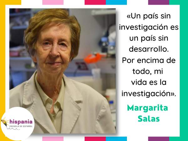 Margarita Salas bioquímica española. Hispania, escuela de español