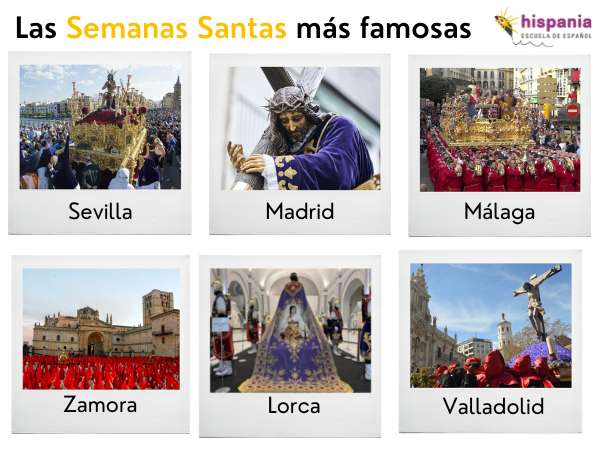 Semana Santa famosas en España. Hispania, escuela de español