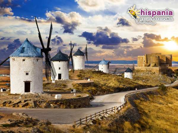 Koninklijke molens op de Don Quixote-route. Hispania, escuela de español